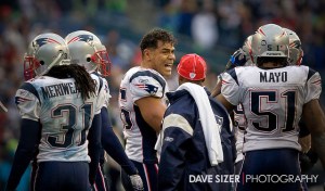 The late Junior Seau shown on the New England Patriots sideline during a game. (Photo by Dave Sizer/Via Flickr) 
